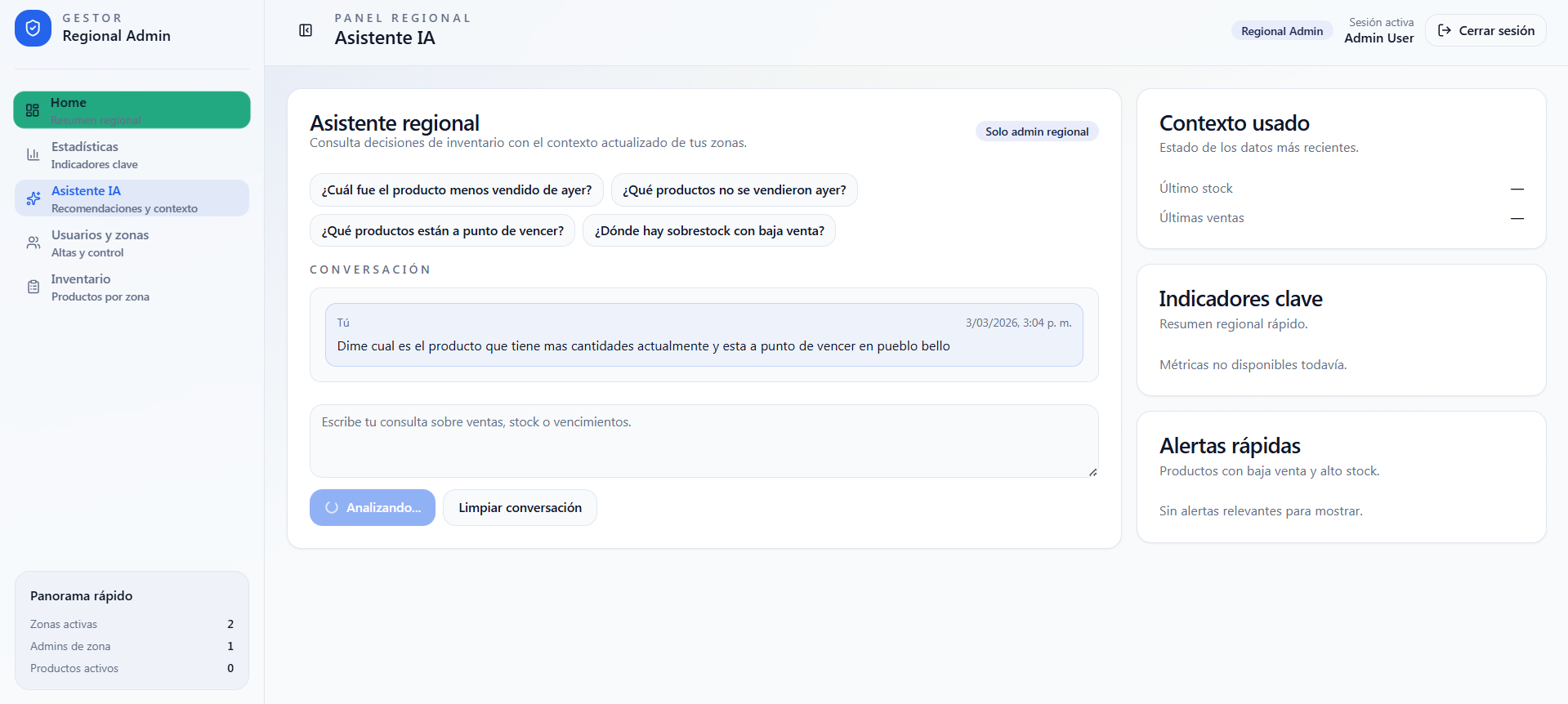 Asistente con IA contextualizado